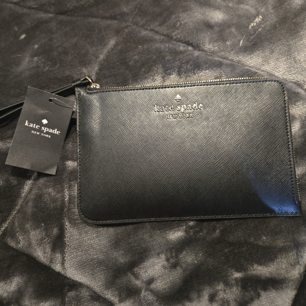 Kate Spade Black Leather Pouch